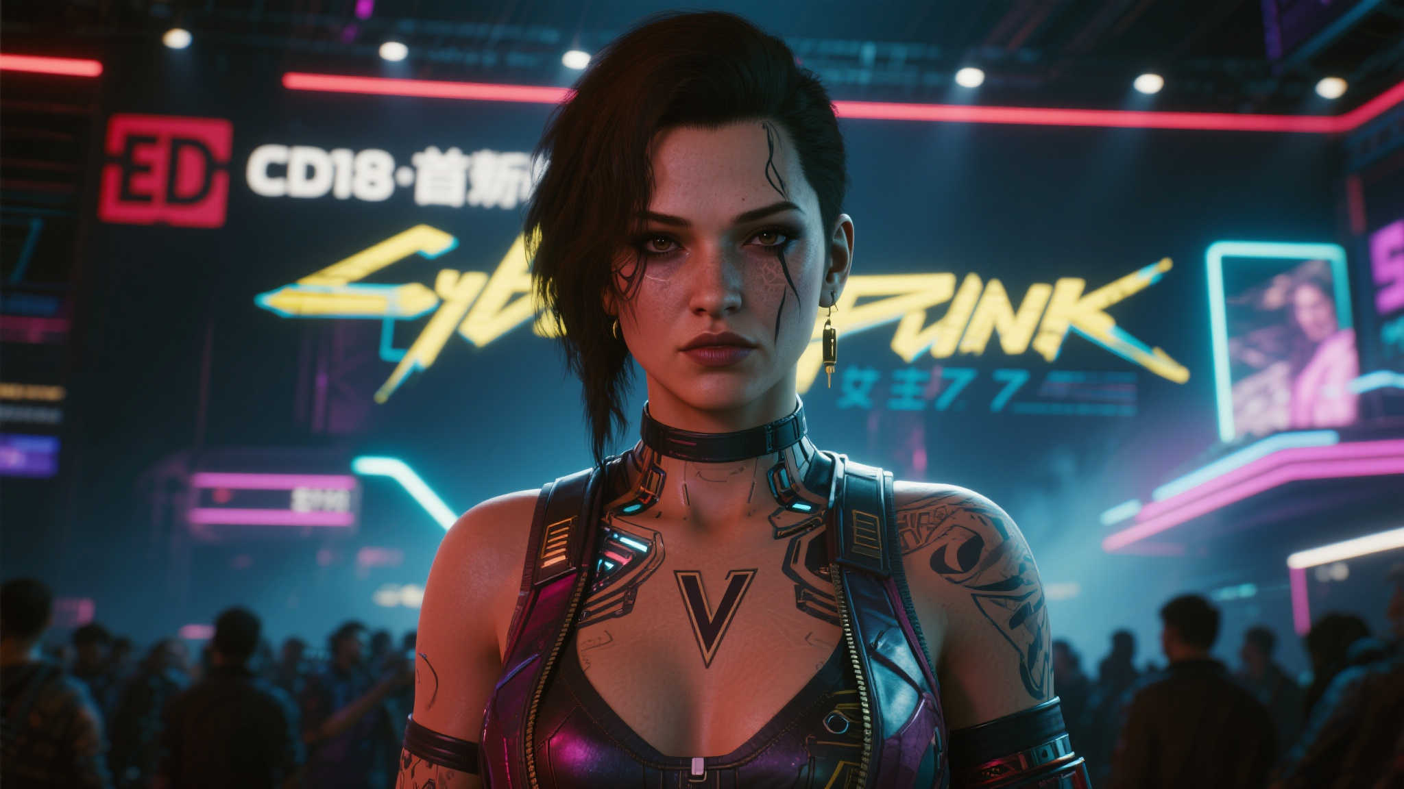 《2077》惊喜揭秘：E3演示版女主原型现身夜之城