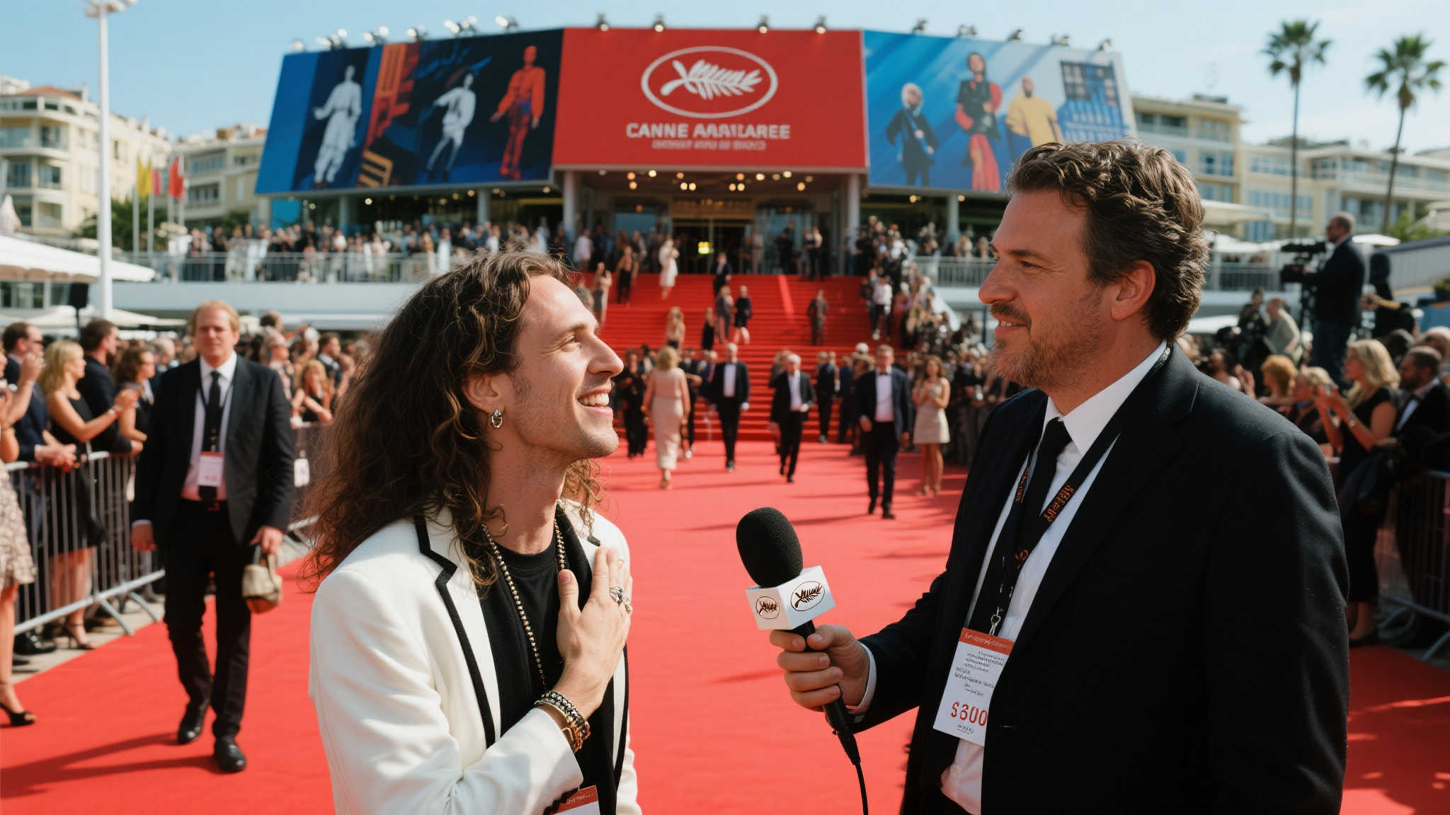 小岛秀夫与“暴躁老哥”戛纳偶遇：电影爱好者的惊喜合影