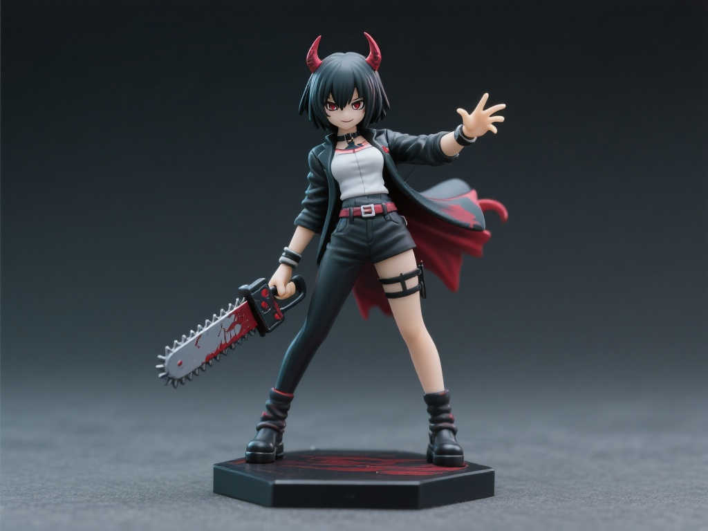 《电锯人》Look Up系列真纪真11厘米手办展现独特恶魔魅力